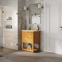 Dayton Woodgrain 24" Single Vanity without Top
