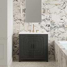 TileBar Studio Vanities Emett Ebony Oak 36" Single Vanity without Top