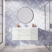 Gibson White 48" Single Vanity with Integrated White Acrylic Top