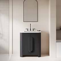 TileBar Studio Vanities Harper Ebony Oak 30" Single Vanity without Top