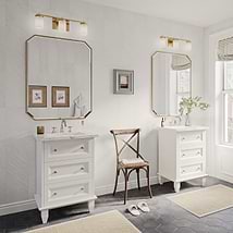 Nora White 24" Single Vanity with Carrara Marble Top