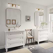 Nora White 36" Single Vanity with Carrara Marble Top