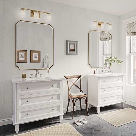 Nora White 36" Single Vanity with Carrara Marble Top