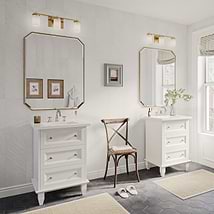 Nora White 24" Single Vanity with Pure White Quartz Top