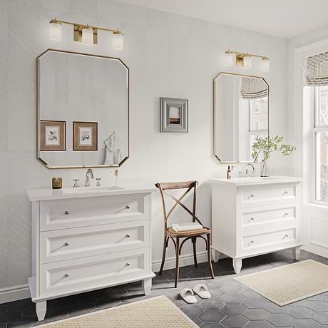 Nora White 36" Single Vanity with Pure White Quartz Top
