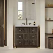 TileBar Studio Vanities Rhett Espresso Oak 36" Single Vanity without Top