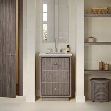 TileBar Studio Vanities Rhett Steel Oak 24