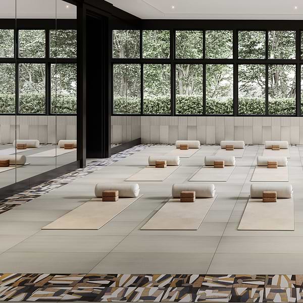 Bestow Telares Cream 24x48 Textured Porcelain Tile