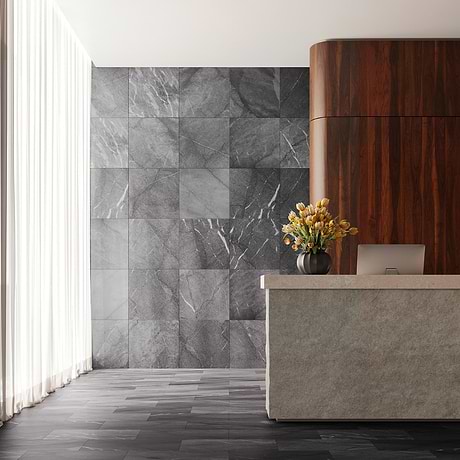 Blue De Savoie 24x24 Honed Marble Tile