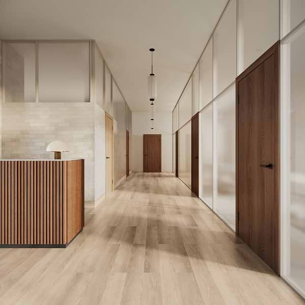 Aspen LVT Highland Oak Fumed 6x48 Luxury Vinyl Plank in Brown, View 1
