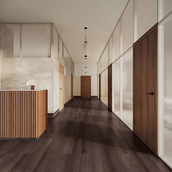 Aspen LVT Highland Oak Grove 6x48 Luxury Vinyl Plank in Black, View 1