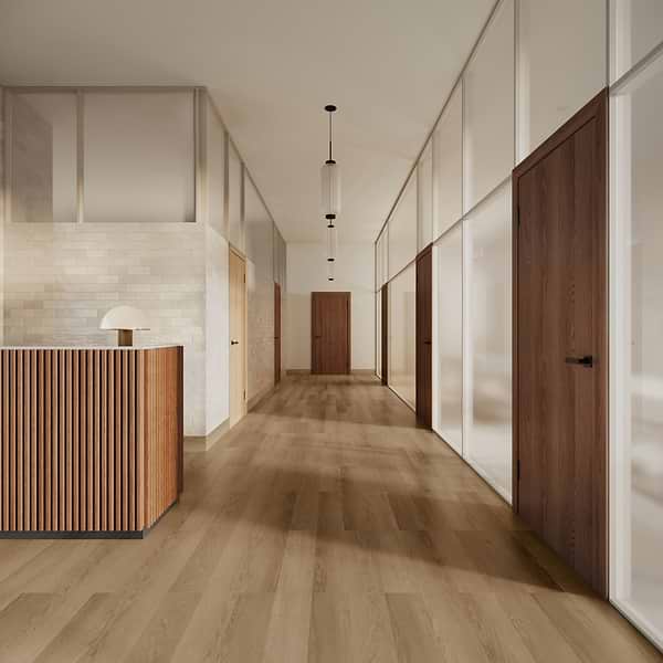 Aspen LVT Highland Oak Thatch 6x48 Luxury Vinyl Plank in Brown, View 1