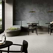 Brixon Chalk White 1.5x4 Stacked Matte Porcelain Mosaic Tile