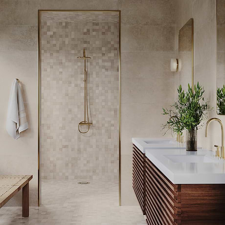 Stoneside Cream Beige 12x36 Matte Ceramic Tile