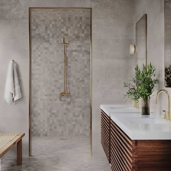 Stoneside Linen Warm Gray 12x36 Matte Ceramic Tile