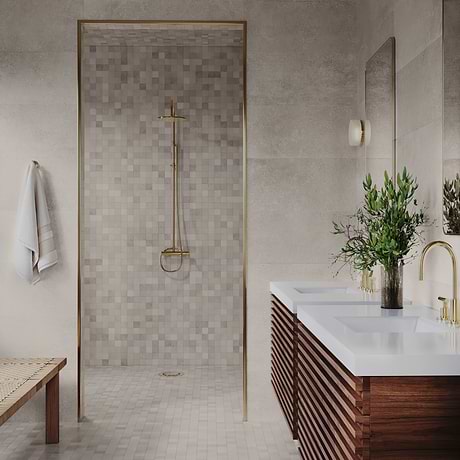 Stoneside Pearl Gray 12x36 Matte Ceramic Tile