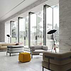 Autograph Caldia Oro White 48x48 Marble Look Satin Porcelain Tile