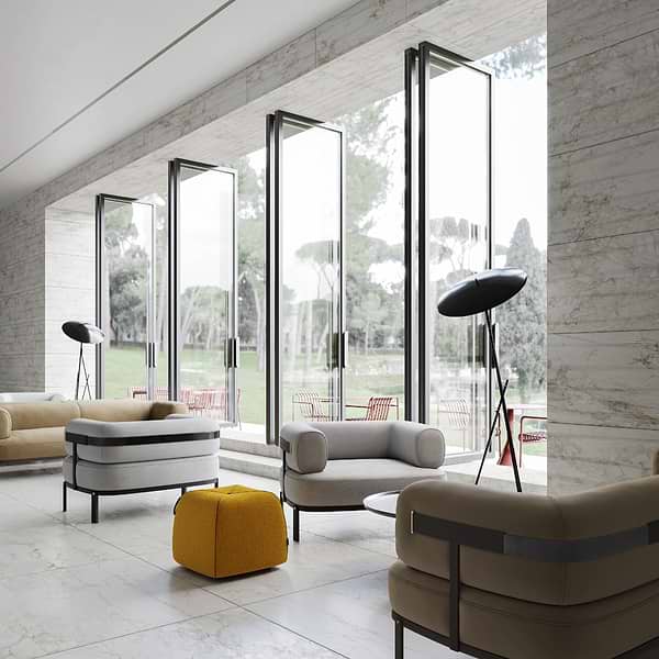 Autograph Vibe Caldia Oro White 24x48 3D Textured Marble Look Matte Porcelain Tile