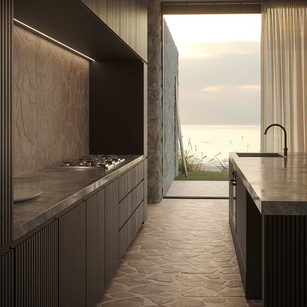 Pathstone Taupe Textured Matte Porcelain Flagstone Tile