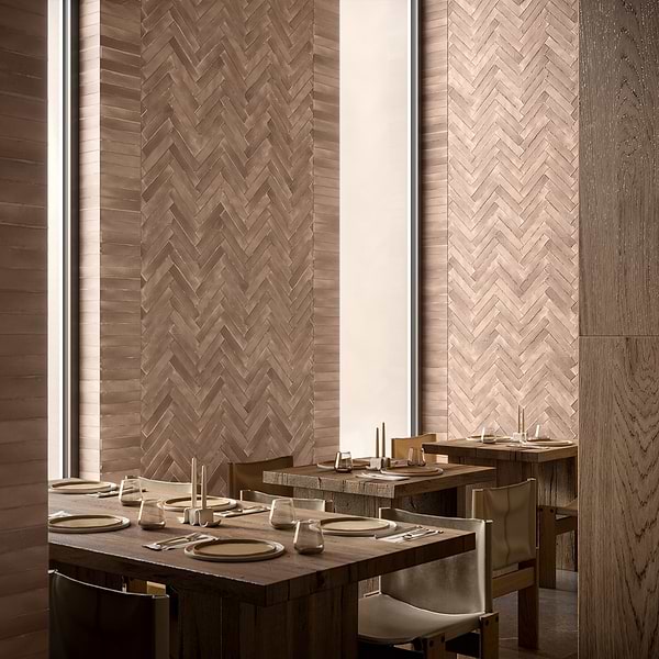 Impress Taupe Brown 2x10 Handmade Matte Terracotta Tile