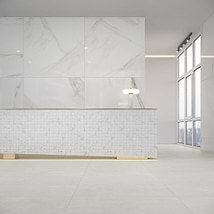 Minera Aurora Gold 48x48 Marble Look Polished Porcelain Tile