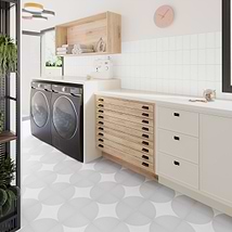 Stacy Garcia Maddox Frame White 4x8 Matte Ceramic Wall Tile