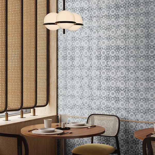 Paula Purroy Talia Cala Blue 5x5 Matte Ceramic Tile