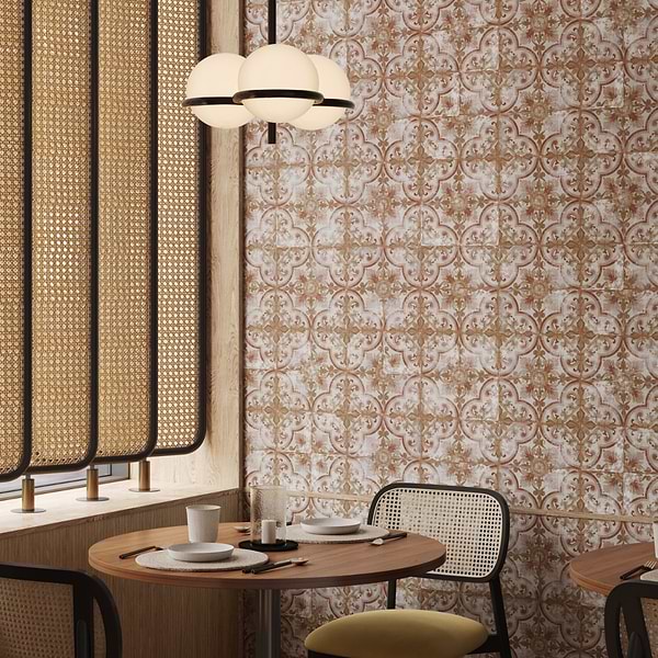 Paula Purroy Talia Vila Terracotta 5x5 Matte Ceramic Tile