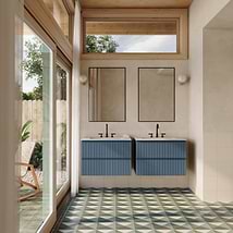 Art Geo by Elizabeth Sutton Deco Meadow Green 8x8 Matte Porcelain Tile