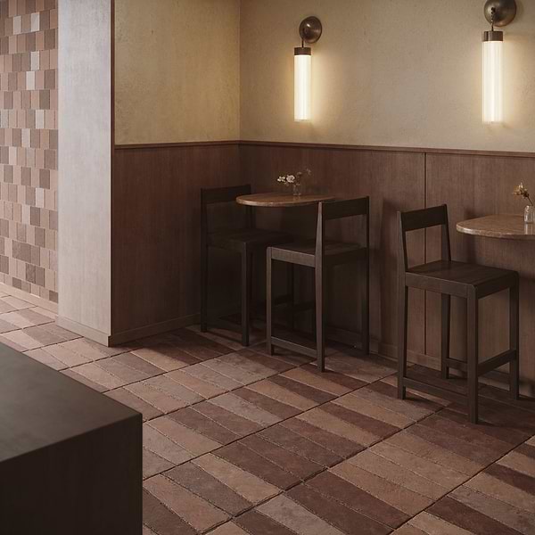 Opera Terracotta by Paula Purroy Canyon 6x18 Trapezoid Matte Terracotta Tile