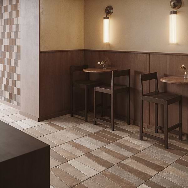 Opera Terracotta by Paula Purroy Dune 6x18 Trapezoid Matte Terracotta Tile