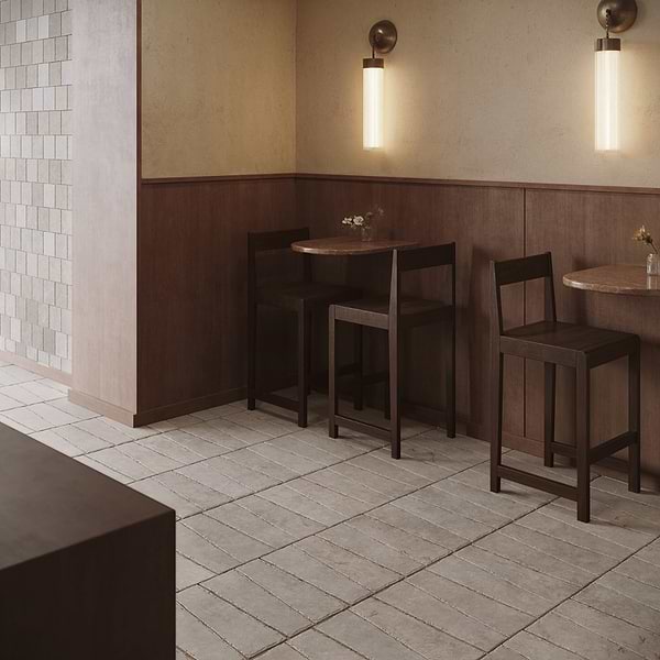 Opera Terracotta by Paula Purroy Perla 6x18 Trapezoid Matte Terracotta Tile