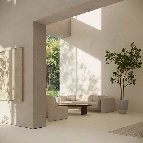 Marfino Avorio Segesta Beige 24x48 Marble Look Matte Porcelain Tile