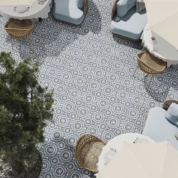 Basilico Azul Blue 8x8 Matte Porcelain Tile