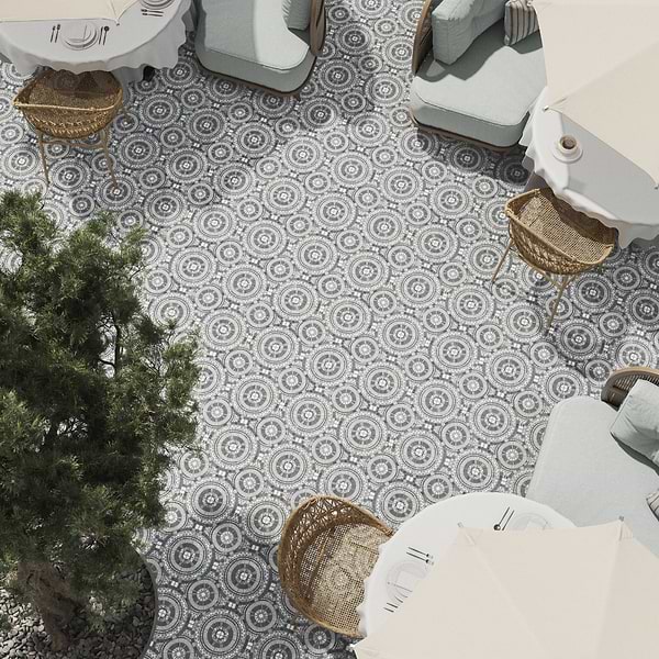 Basilico Grigio Gray 8x8 Matte Porcelain Tile