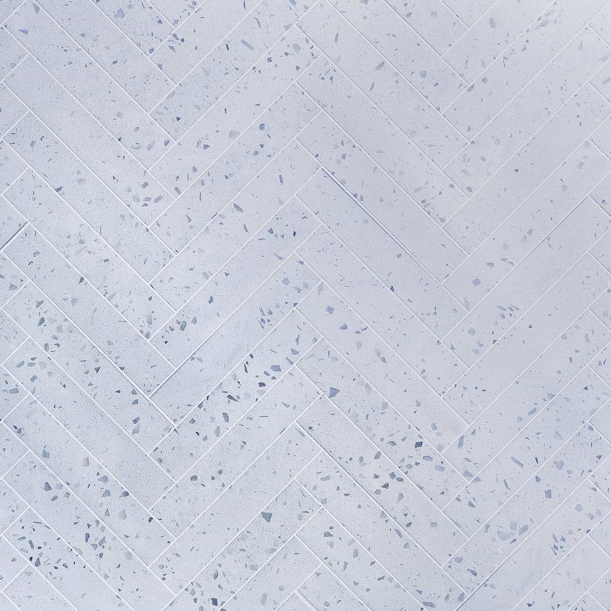 Mancala Denim Blue 3x16 Matte Terrazzo Tile