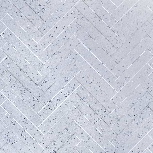 Mancala Denim Blue 3x16 Matte Terrazzo Tile