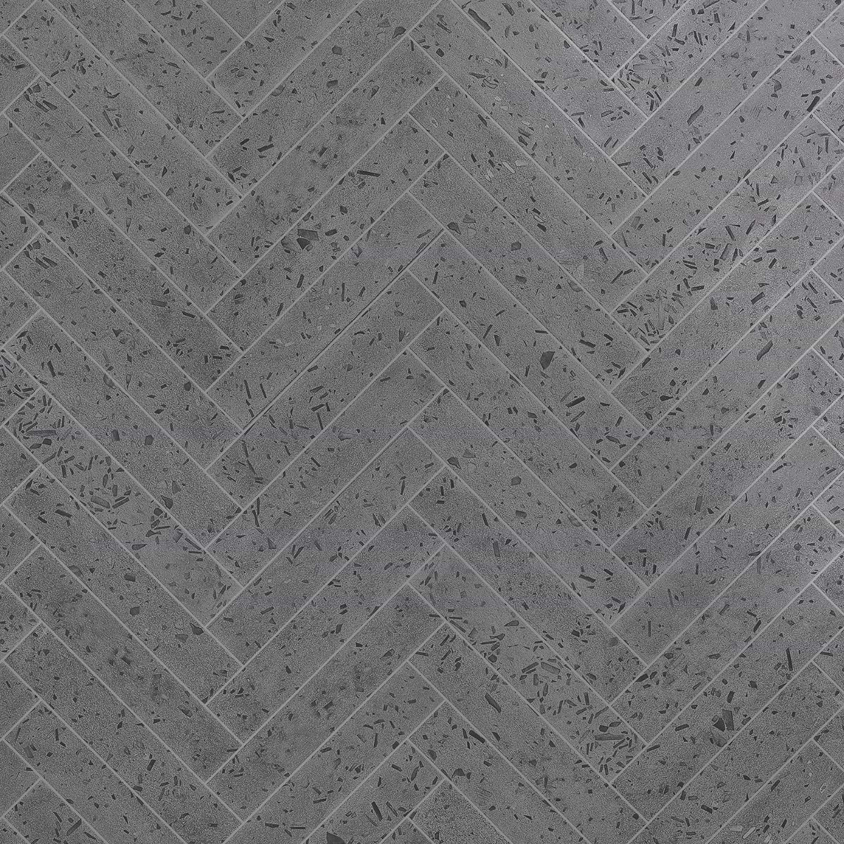 Mancala Smoke Gray 3x16 Matte Terrazzo Tile