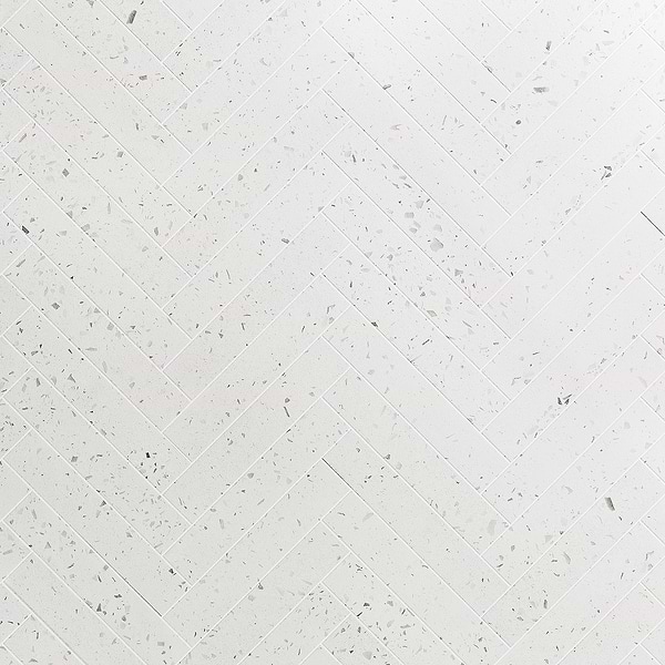 Mancala White 3x16 Matte Terrazzo Tile