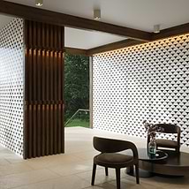 Moonrise Black Jade and White Thassos Polished Marble Waterjet Mosaic Tile