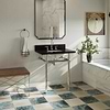 Pierce Polished Nickel  30" Single Console with Rectangle Sink and Black Granite Top; in Style Ideas Classic, Traditional; released 2025; new, trends