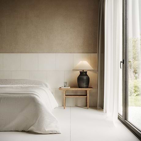 Corinthian White 18x18 Honed Limestone Tile