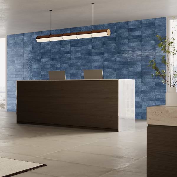 Aquarella Denim Blue 4x16 Glossy Ceramic Tile