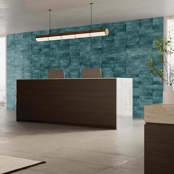 Aquarella Teal Blue 4x16 Glossy Ceramic Tile