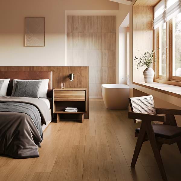 Oaktree Natural Brown 8x48 Wood Look Matte Porcelain Tile