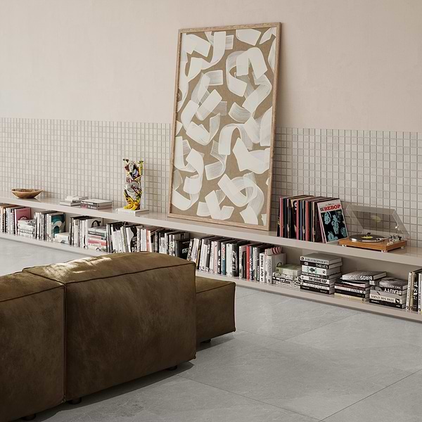ZenTech Chalk White 36x36 Matte Porcelain Tile