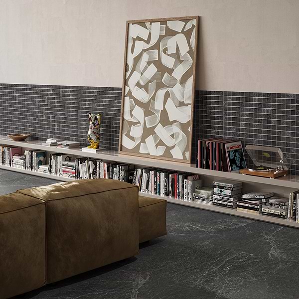 ZenTech Graphite Gray 2x2 Matte Porcelain Mosaic Tile