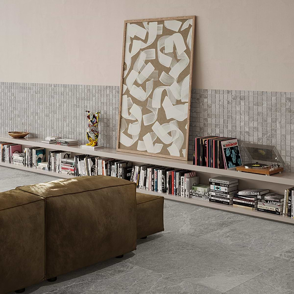 ZenTech Silver Gray 36x36 Matte Porcelain Tile