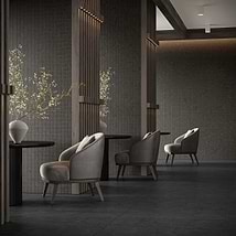 Era Charcoal Black 24x48 Limestone Look Matte Porcelain Tile
