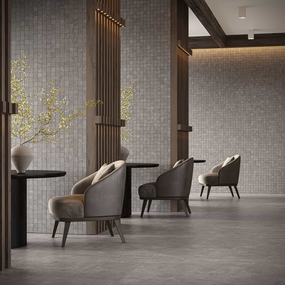 Era Slate Gray 48x48 Limestone Look Matte Porcelain Tile; in Gray Color Body Porcelain; for Backsplash, Bathroom Wall, Commercial Floor, Floor Tile, Kitchen Floor, Kitchen Wall, Outdoor Floor, Outdoor Wall, Pool Tile, Shower Wall, Wall Tile; released 2025; new, trends